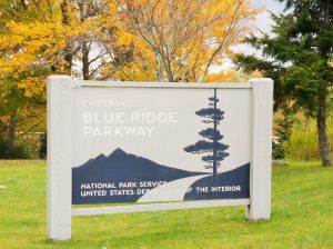 Entrance Sign Blue Ridge Parkway